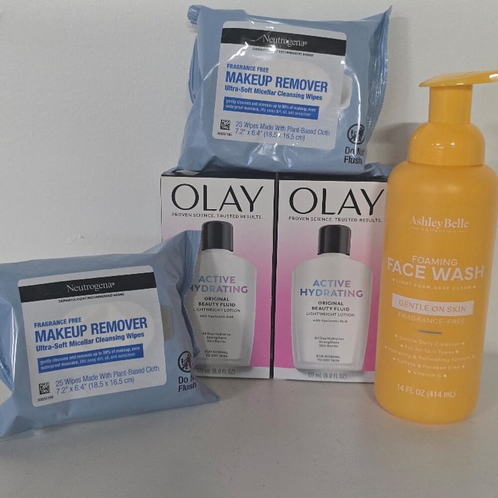 Neutrogena Olay Ashley Belle Face Wash & Wipes